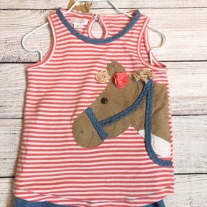 Mud Pie Wild West Horse Tunic Capri Set